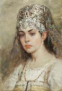 Konstantin Makovsky Boyaryshnya oil painting artist